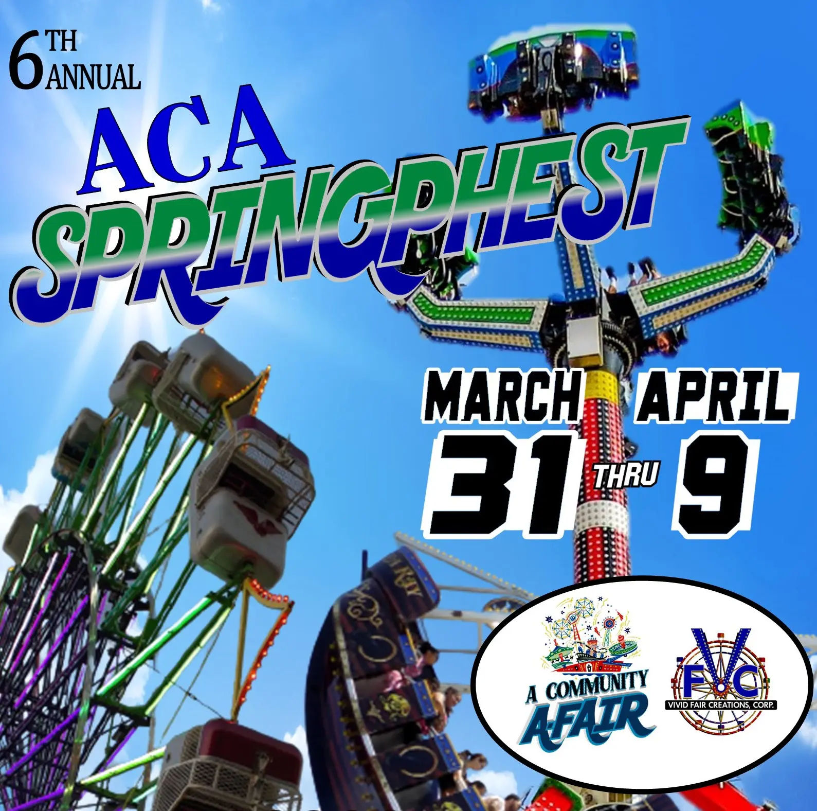 A poster of the aca spring fest.