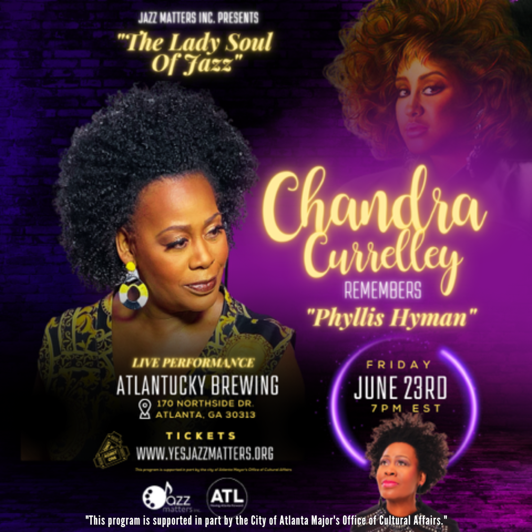 A poster for the lady soul of jazz concert.