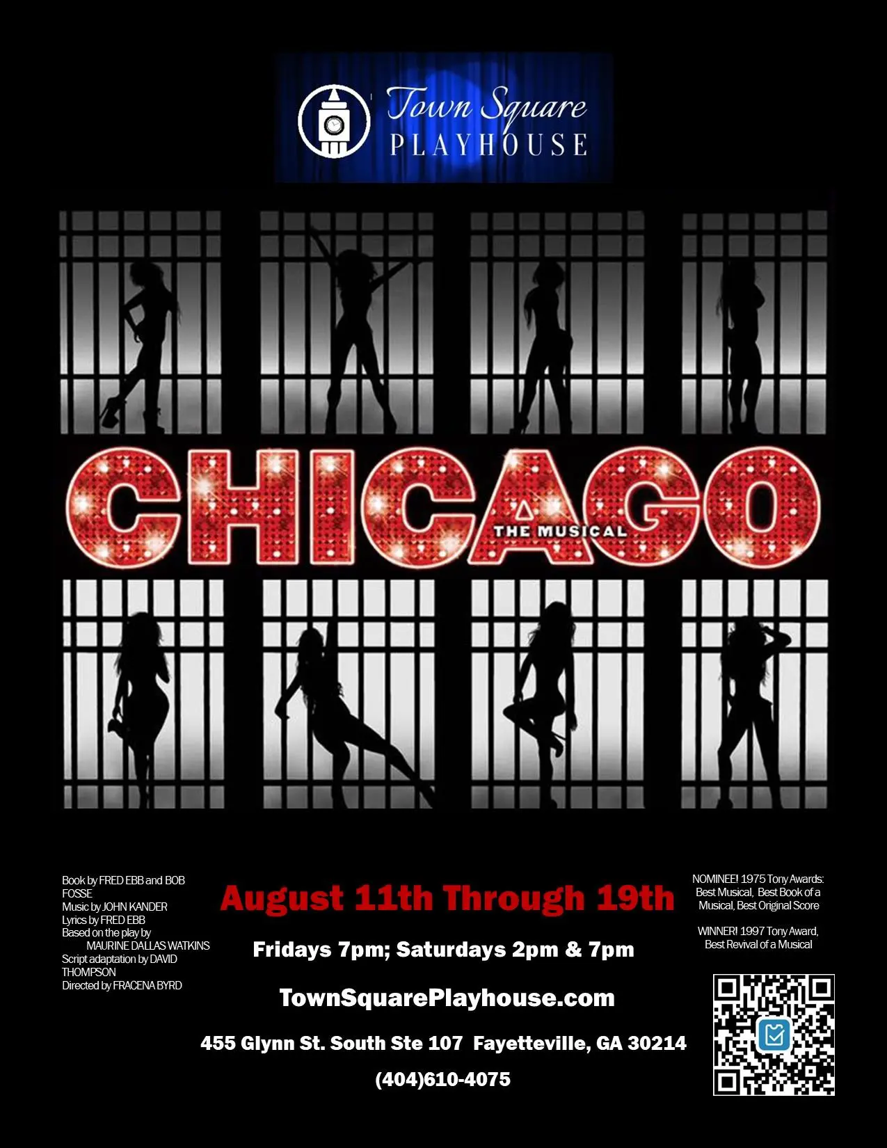 A poster of chicago, the musical.