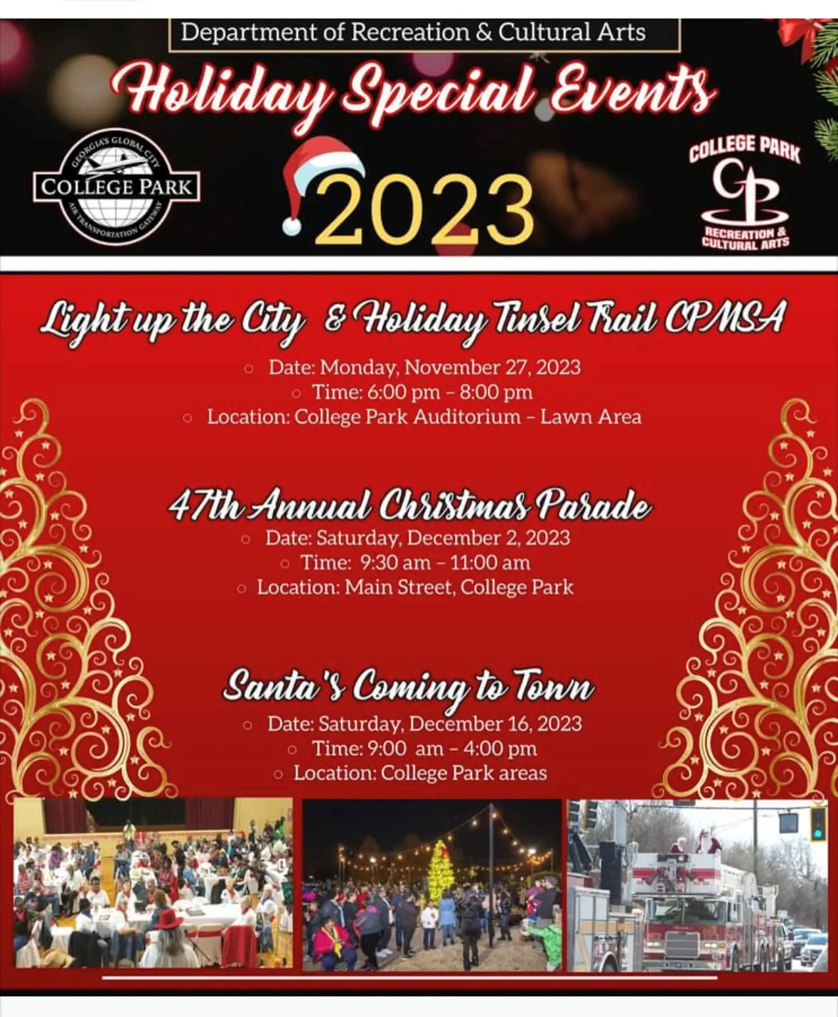 A holiday special event is coming to the park.