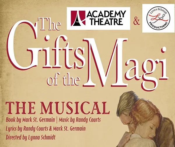 A poster for the musical gifts of the magi.