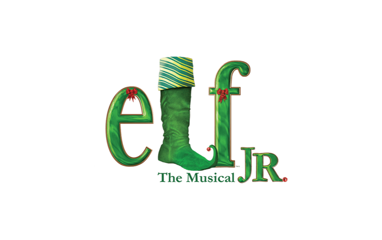 A green elf jr. Logo with a boot on it