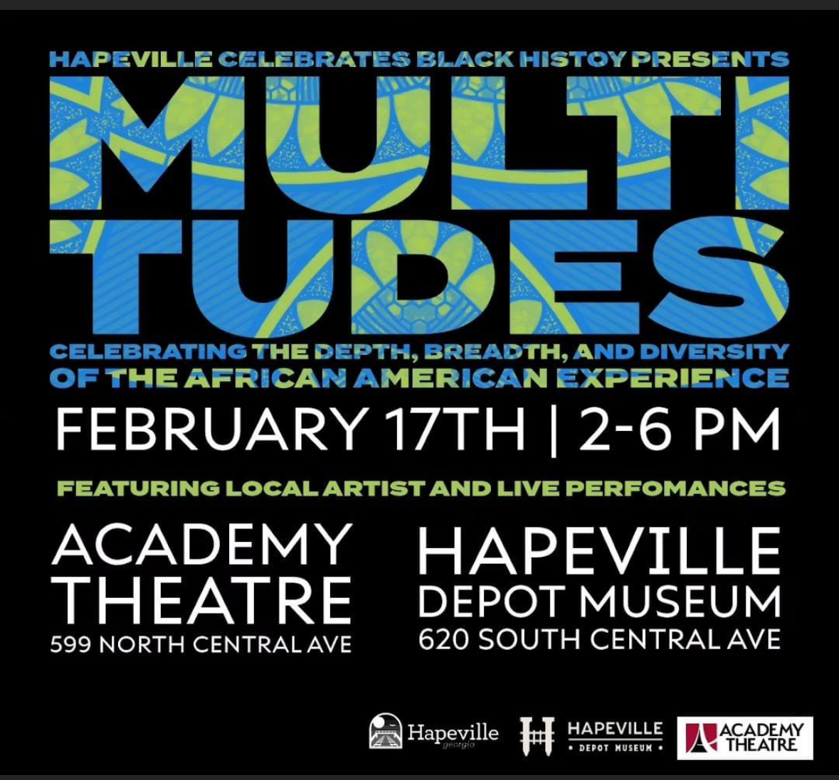 A poster for the black history month event.