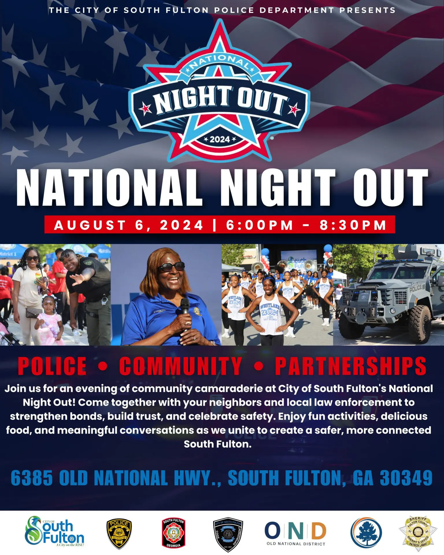 A poster for the national night out event.