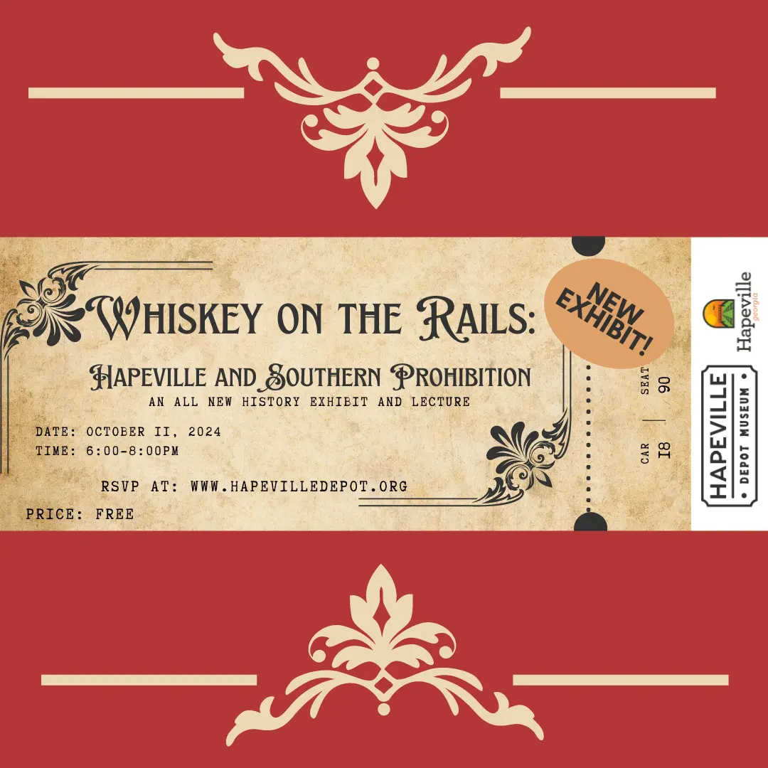 A ticket for whiskey on the rails
