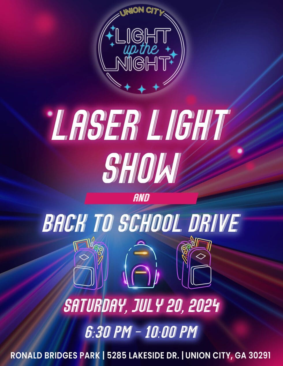 Light Up the Night Union City Laser Light Show & Back to School Drive ...