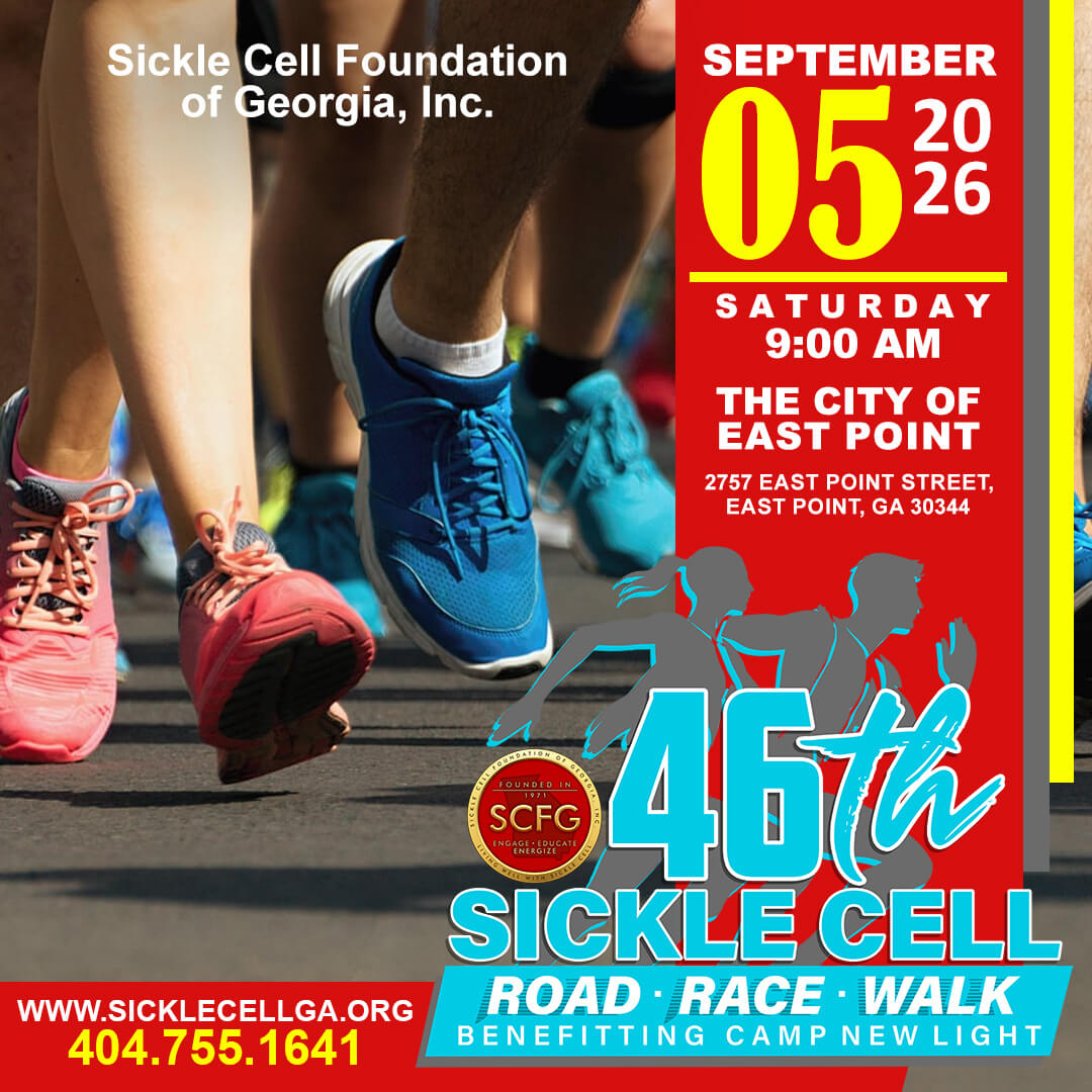 People running in Sickle Cell awareness event.